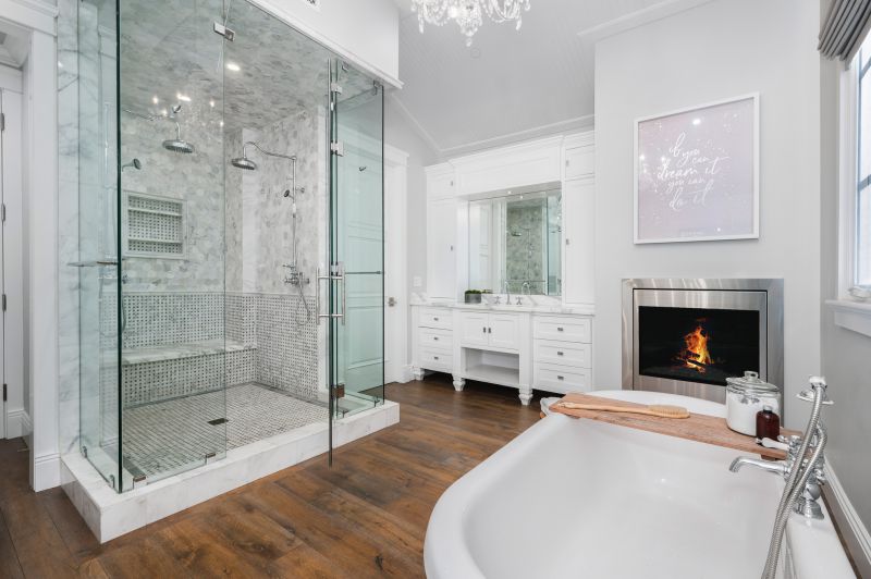 Luxury Shower with Frameless Glass